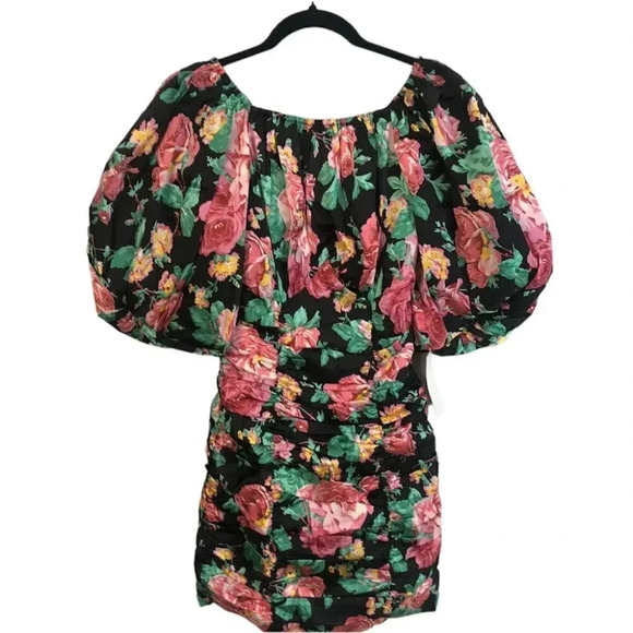 For Love and Lemons Jolie Floral Puff Sleeve Mini Dress Size SM and Med NWT - Picture 1 of 13